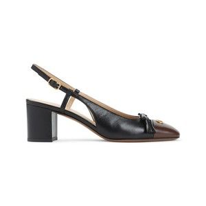 Valentino Garavani Black Leather Valet Du Roi T.60 Sling Back - NWT